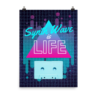 Synth Life Cassette Poster