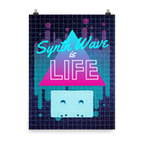 Synth Life Cassette Poster