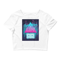 Synth Life Cassette Crop Tee