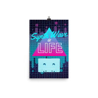 Synth Life Cassette Poster