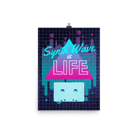 Synth Life Cassette Poster