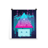 Synth Life Cassette Poster