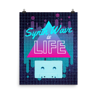 Synth Life Cassette Poster