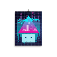 Synth Life Cassette Poster