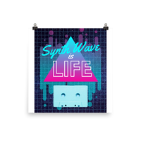 Synth Life Cassette Poster